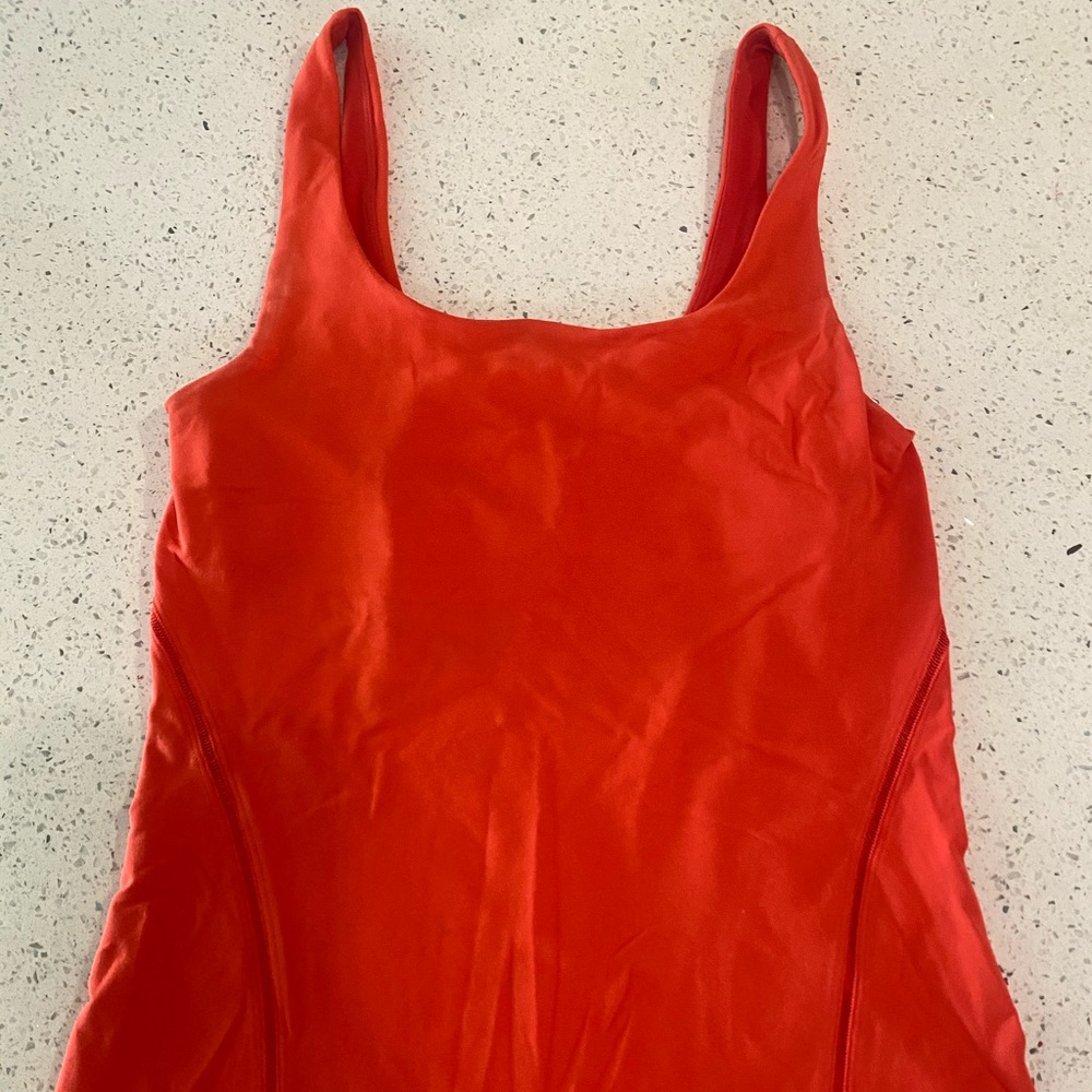 Lululemon Red Scoop Neck Tank